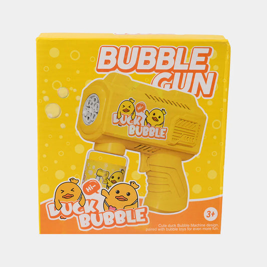 Automatic Duck Bubble Gun with LED Lights, Sound Effects & Bubble Solution