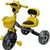 Black and Yellow Three Wheeler Kids Tricycle