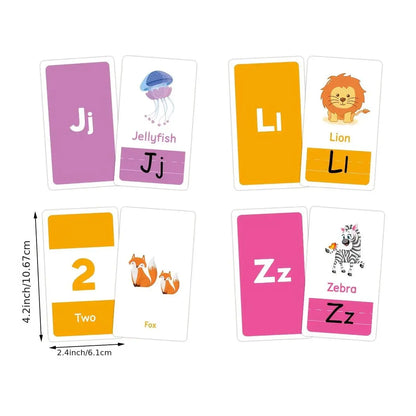 58pcs Educational Flash Cards for Toddlers