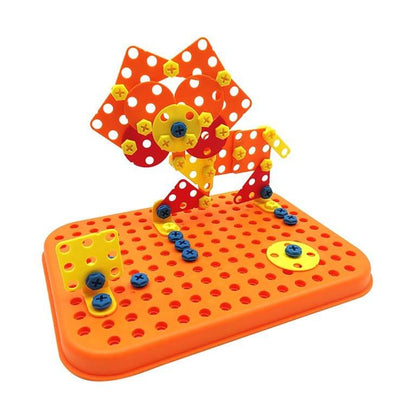 DIY Nuts Screw Assembly Pattern Blocks For Kids