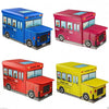 Foldable Kid's Toy Storage Box & Padded Seat