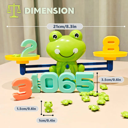 Educational Frog Math Balance Toy with Numbers 2, 3, & 6