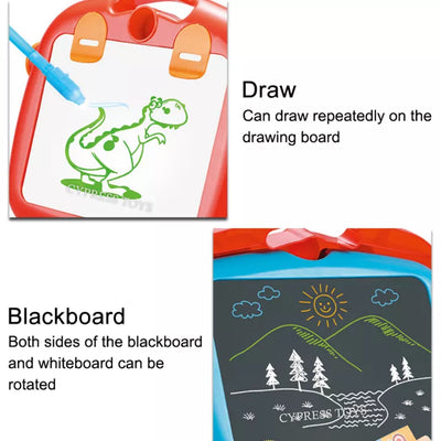 4 in 1 Double Sided Back To Back Drawing Board For Kids Children Educational Early Learning Painting Luminous Easel Play Set