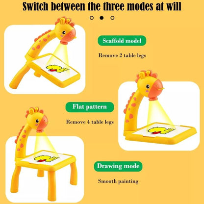 Drawing Projector Table Giraffe Style, Trace and Draw for Kids Preschool Learning and Education
