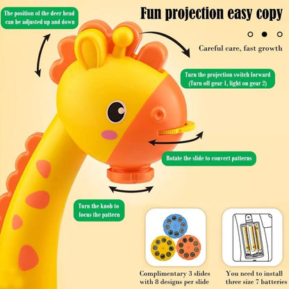 Drawing Projector Table Giraffe Style, Trace and Draw for Kids Preschool Learning and Education