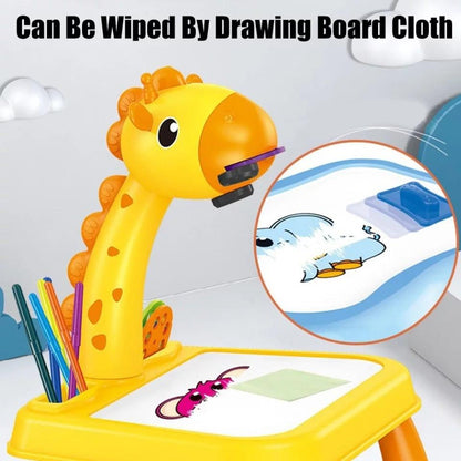 Drawing Projector Table Giraffe Style, Trace and Draw for Kids Preschool Learning and Education