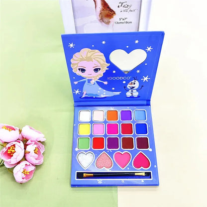 19 Colors Cute Frozen Elsa Cartoon Pattern Makeup Kit