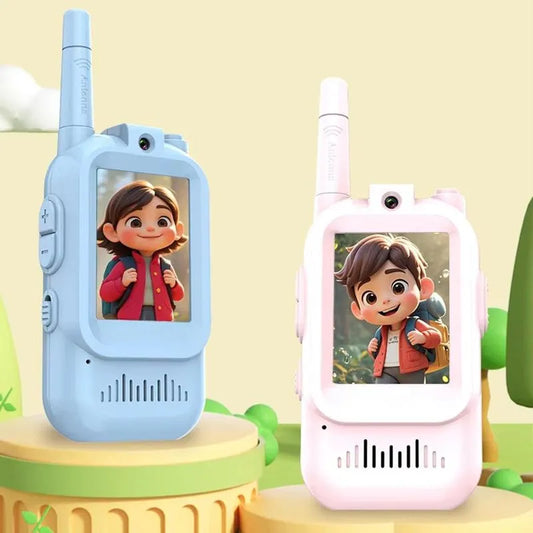 2Pcs Rechargeable Kids Video Walkie Talkie