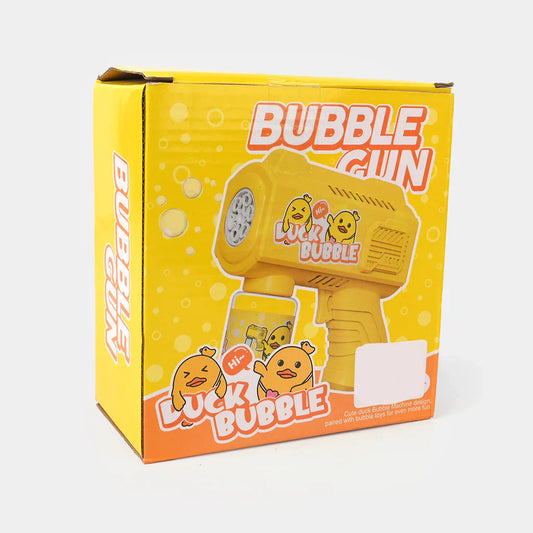Automatic Duck Bubble Gun with LED Lights, Sound Effects & Bubble Solution