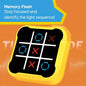 Yellow Rectangle Portable Tic-Tac-Toe Bolt Game (Pre-Order)