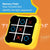 Yellow Rectangle Portable Tic-Tac-Toe Bolt Game (Pre-Order)