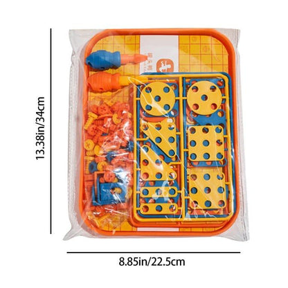 DIY Nuts Screw Assembly Pattern Blocks For Kids