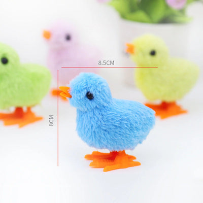 Easter Chick Wind Up Toys Jumping Chicken Plush Chicks