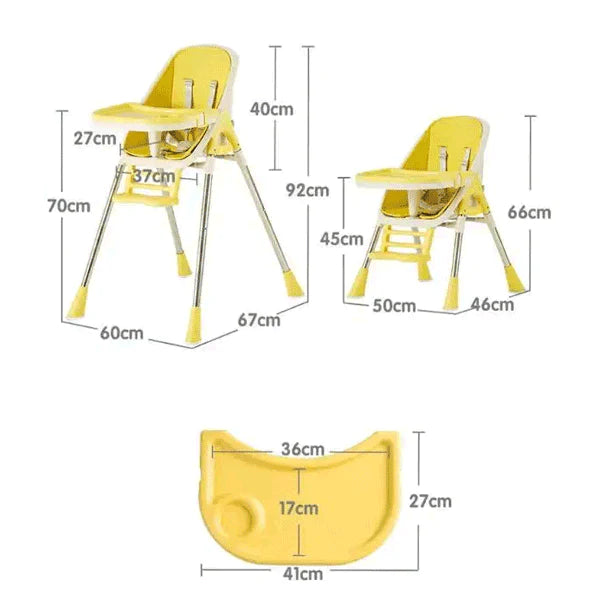 Multi Functional 2 In 1 Baby Feeding Chair With Removable Tray