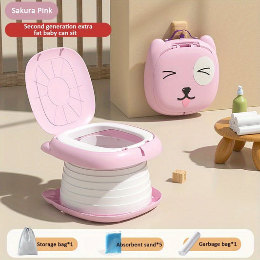 Child Kids Travel Toilet Foldable Emergency Potty Training Seat