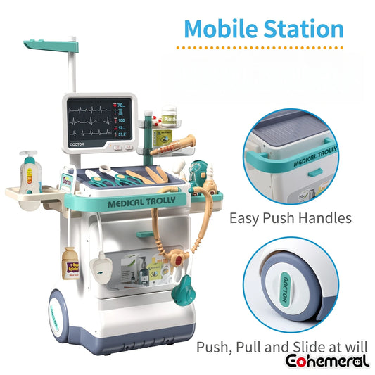 Pretend Play Medical Trolley Set (Pre order)