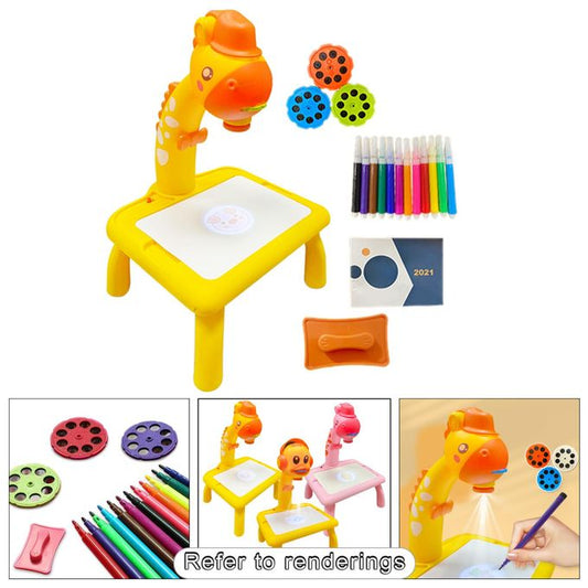 Drawing Projector Table Giraffe Style, Trace and Draw for Kids Preschool Learning and Education
