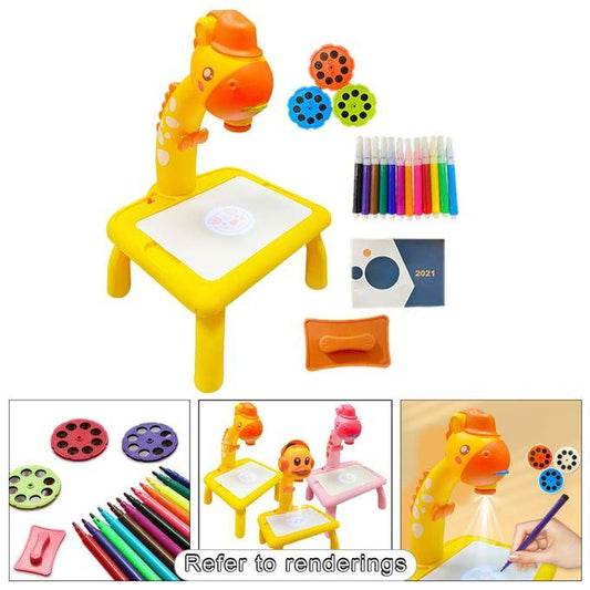 Drawing Projector Table Giraffe Style, Trace and Draw for Kids Preschool Learning and Education