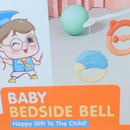 Happy Bed Bell For New Born Baby Toys Rotation Crib Hanging Toy
