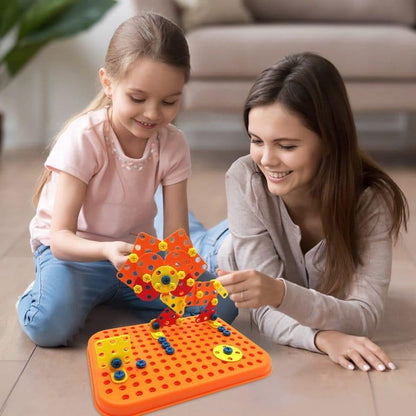 DIY Nuts Screw Assembly Pattern Blocks For Kids