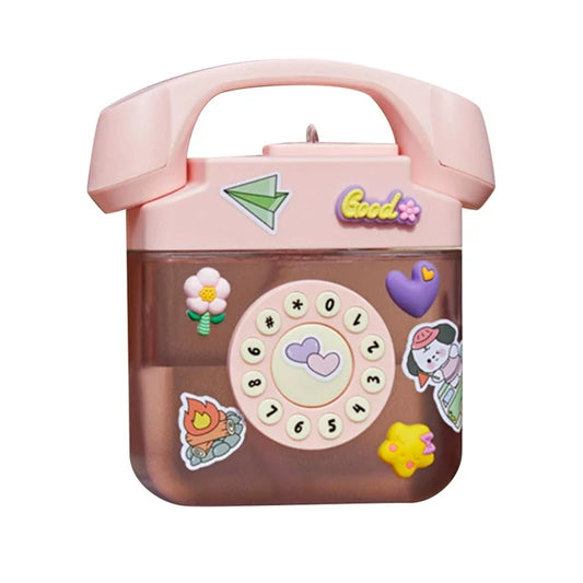 400ml Phone Shaped Creatives Water Bottle With Adjustable Shoulder Straps Leak Proof Bottle