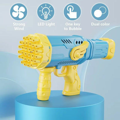 32 Holes Angel Lighting Bubble Gun