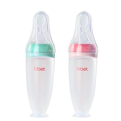 Silicone Feeding Baby Bottle with Spoon Head