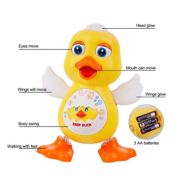 Dancing Duck with Music Flashing Lights and Real Dancing Action