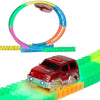 Battery Operated Nifty Glow In Dark Car Wister Track Race Set
