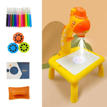 Drawing Projector Table Giraffe Style, Trace and Draw for Kids Preschool Learning and Education