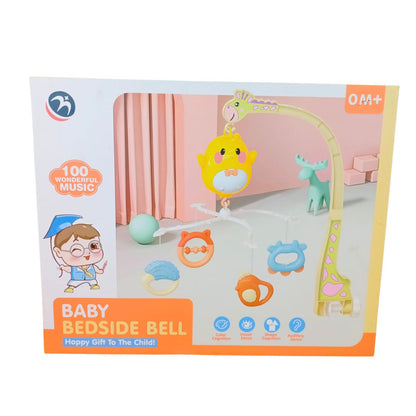 Happy Bed Bell For New Born Baby Toys Rotation Crib Hanging Toy