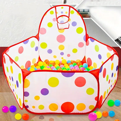 Children'S Ocean Ball Pool with Basketball Basket Bobo Pool Toy