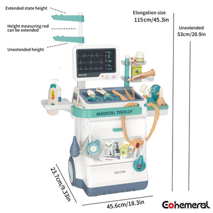 Pretend Play Medical Trolley Set (Pre order)