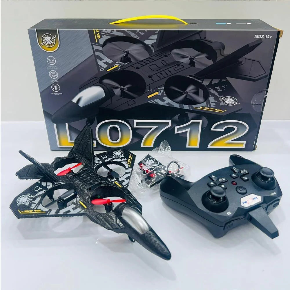 Remote Control Flying Airplane Drone LO712 | Durable Rechargeable RC Toy