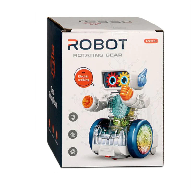 Robot Rotating Gear 360° Rotating, Flashing Lights