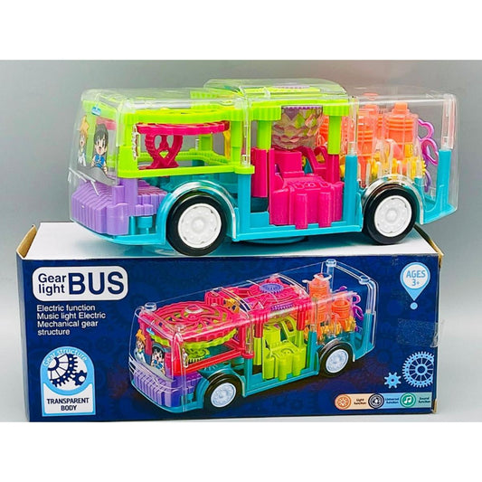 Musical Transparent Bus Toy for Kids