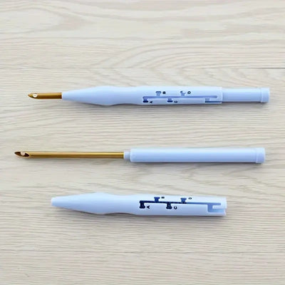 Light Blue DIY Punch Needle Kit with Stainless Steel Pen