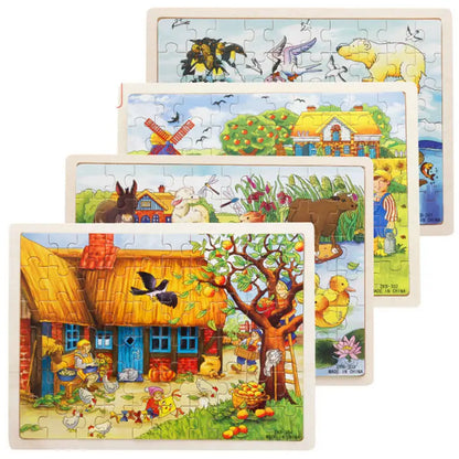 Cartoon Wooden Puzzle Toys