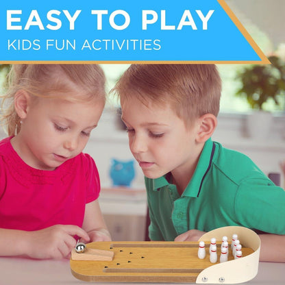 Wooden Mini Bowling Game Toy