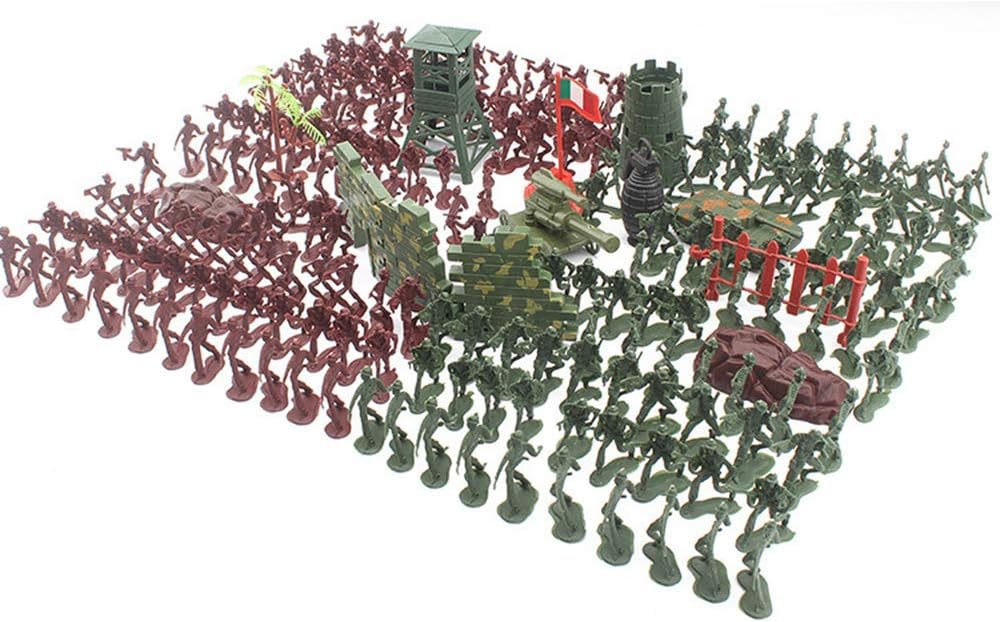 167 Pieces Kids Children Playing Toy Army Soldiers Action Figure Men Playset