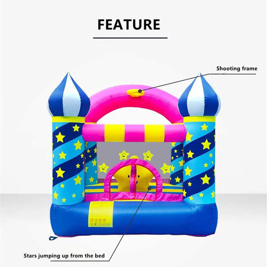 Castle Inflatable Jumping Bed Trampoline With Garden Park Swimming Pool