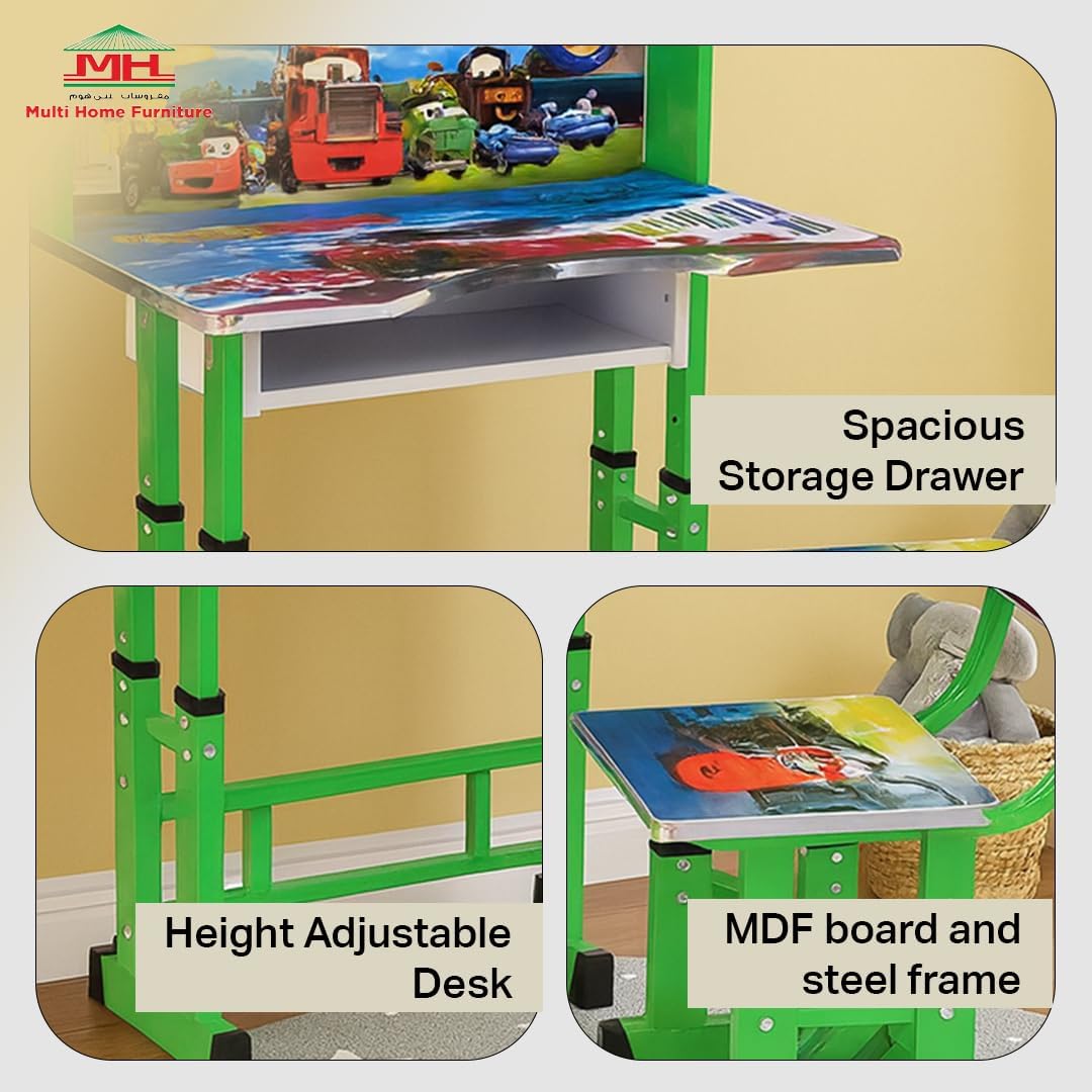 Adjustable Kids Study Desk and Chair Set