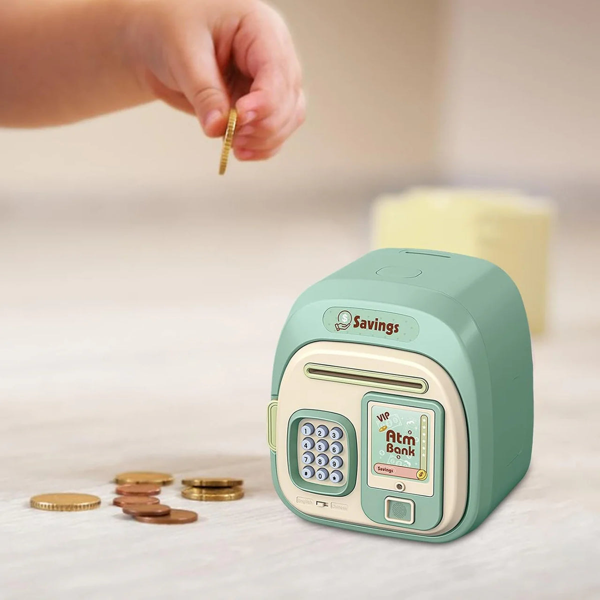 Machine Money Box Square Cash Box And Coin Collector ATM Machine – Toyster