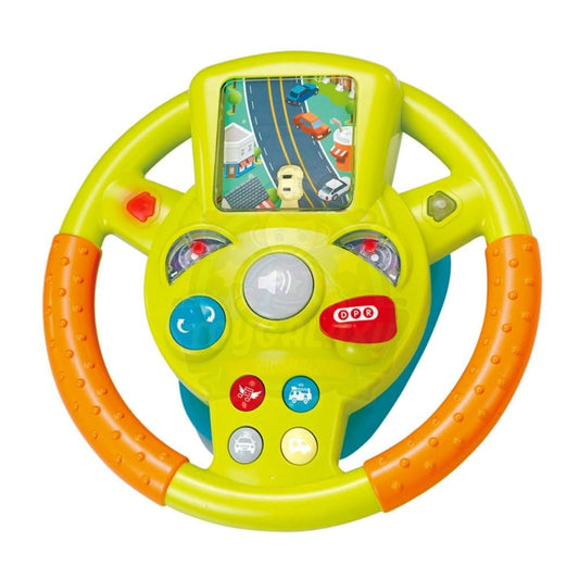 Kids Plastic Toy Steering Wheel with Music Light for Co-Pilot Simulation Driving Game for Children