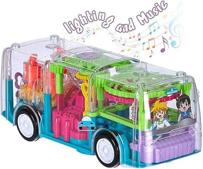 Musical Transparent Bus Toy for Kids