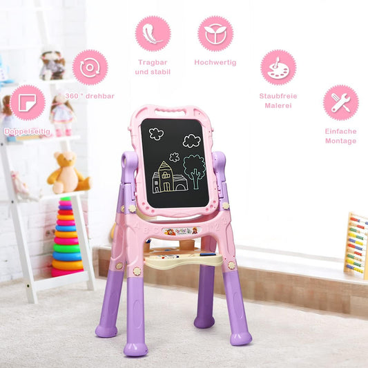 Alibaba.com Membership Buyer Central Help Center Get the app Become a supplier Magnetic Easel for Kids, 4 in 1 Standing Toddler Art Easel Double Sided Quick Flip Height Adjustable Children Drawing Board