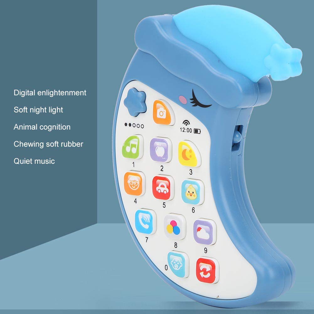 Children's Music Early Education Mobile Phone Educational Toy with Baby Teether