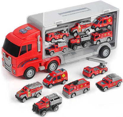 Construction Truck With 6 Small Dinky Set