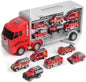Construction Truck With 6 Small Dinky Set