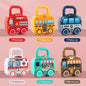 6Pcs Unlock Cars Push Toy with Keys